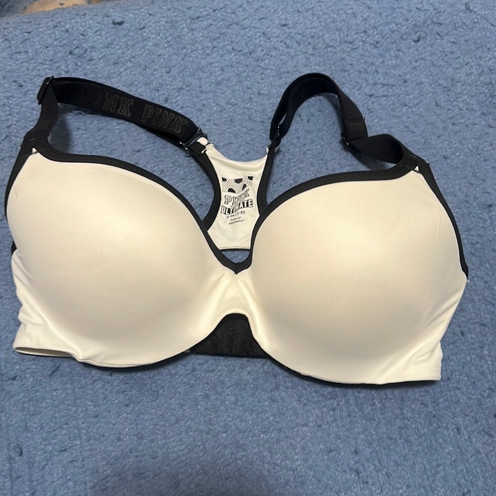 Pink Victoria’s Secret ultimate push-up sports bra size small DD